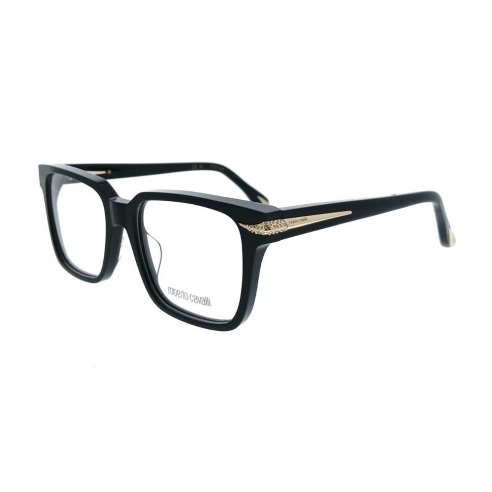 Roberto Cavalli VRC019S520700 Black Square Unisex Optical Frames